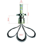LED-konverteringssats – H4 – 6000K – 9V - 32V – P43t – 2-pack