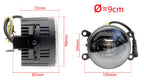 DRL- och dimljus – 6000K – 10 W – 9V - 16V