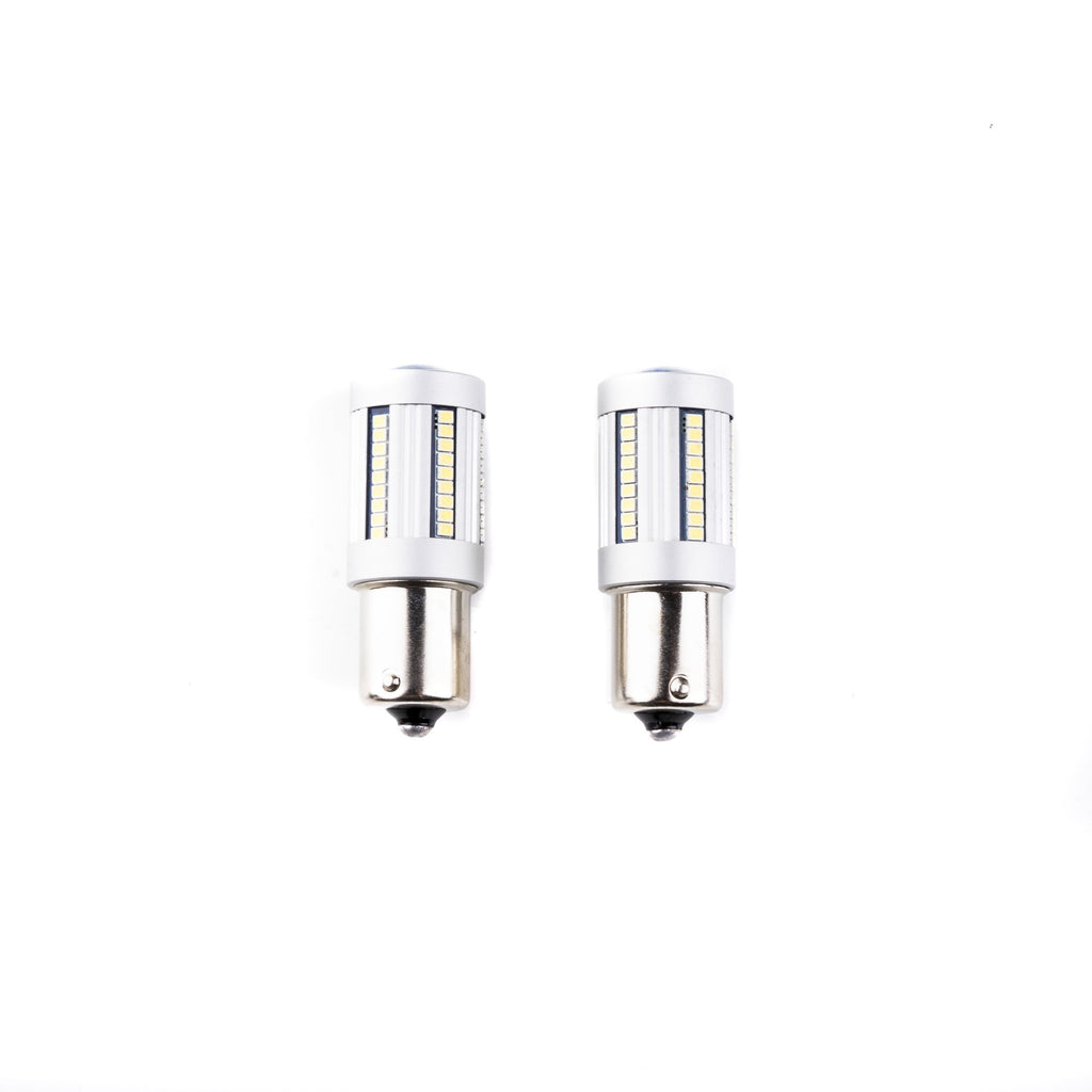 LED-lampa för bil – P21W – BA15S – 6000K – 66 LED – SMD 2016 – 2-pack