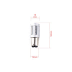 LED-lampa för bil – P21/5W – BAY15d – 1000–1500K (Röd) – 66 LED – SMD 2016