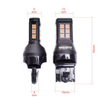 LED-lampa för bil – W2,1x9,5d1/5W – W3x16q – 1000–1500K (Röd) – 21 LED