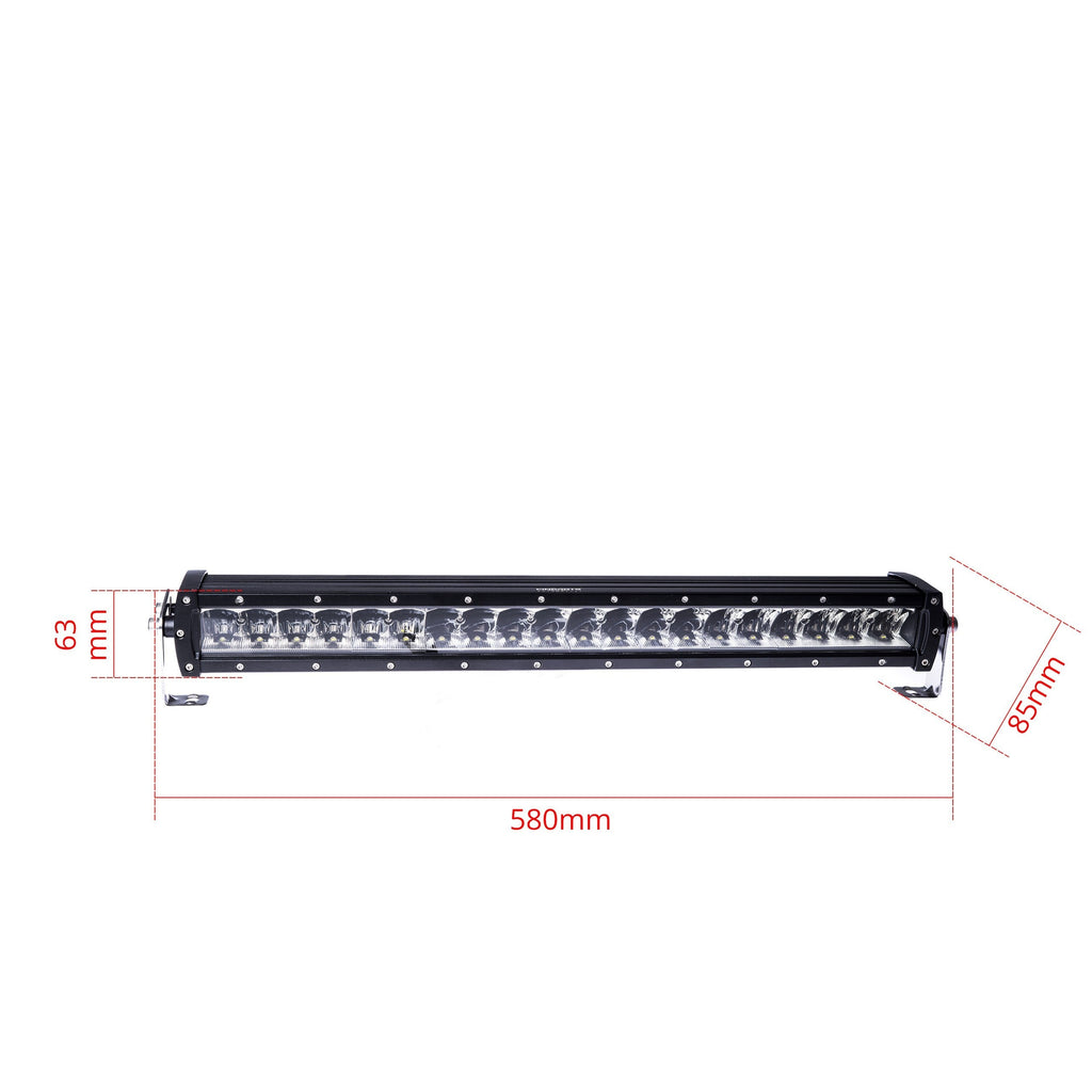 LED-arbetslampa – 200 W – 6000K – 20 LED – 27000 LM – 580 mm