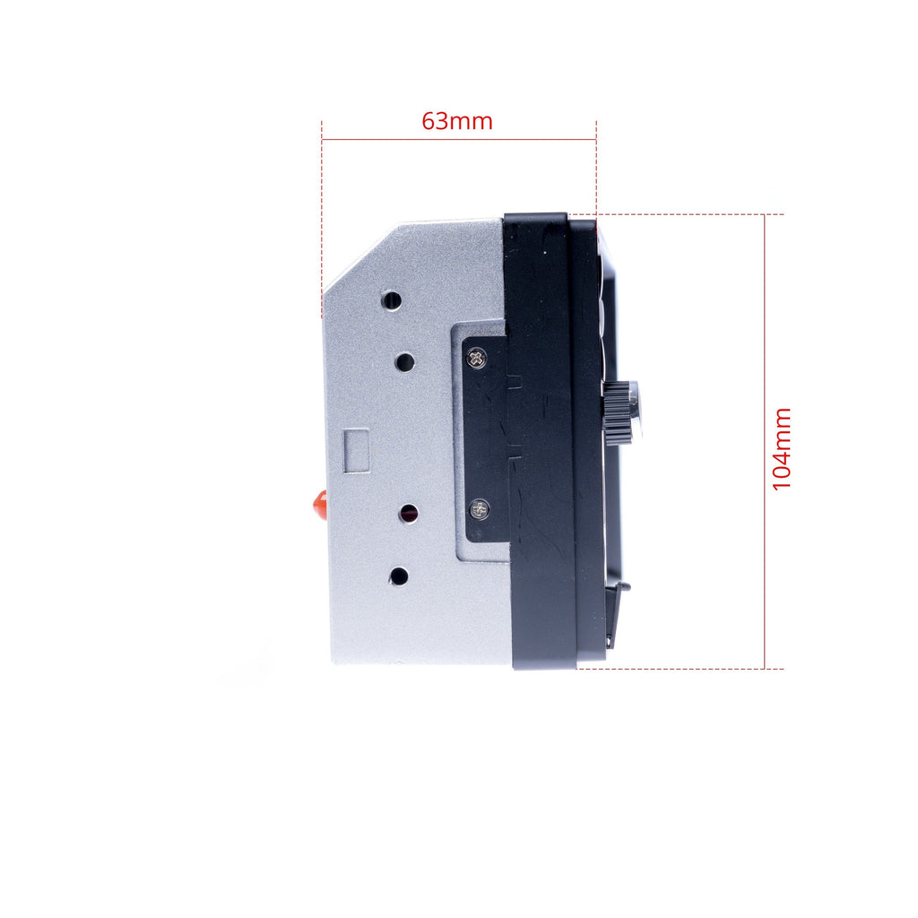2-DIN-bilstereo – Svart – 60 W – 9V - 16V – 180 mm