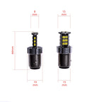 LED-lampa för bil – P21/4W – BAZ15d – 6000K – 30 LED – SMD 3020 – 2-pack