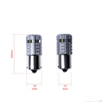 LED-lampa för bil – P21W – BA15S – 6000K – 6 LED – SMD 1860 – 2-pack