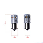LED-lampa för bil – PY21W – BAU15S – 1700–1800K (Orange) – 6 LED – SMD 1860