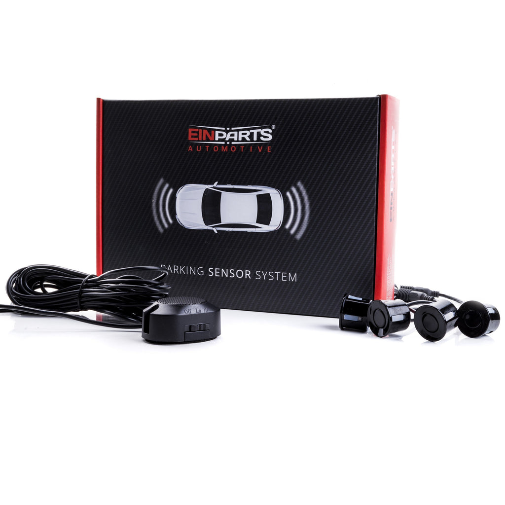 Parkeringssensor med summer – Svart – ultraljudssensor – 4 sensorer – 4x 2,5 m