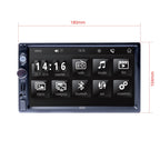 2-DIN-bilstereo – Svart – 60 W – 9V - 16V – 180 mm