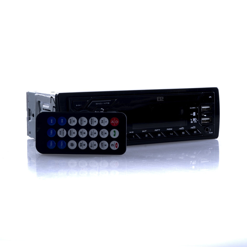 1-DIN-bilstereo – Svart – 9V - 16V – 188 mm – 57 × 112 mm
