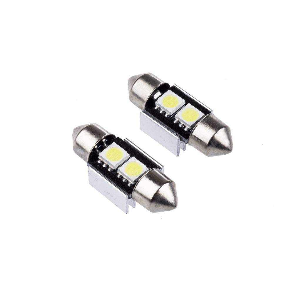 LED-lampa för bil – C5W – SV8.5–8 – 6000K – 2 LED – SMD 5050 – 2-pack