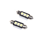 LED-lampa för bil – C5W – SV8.5–8 – 6000K – 3 LED – SMD 5050 – 2-pack