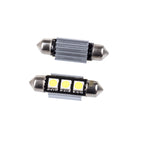 LED-lampa för bil – C5W – SV8.5–8 – 6000K – 3 LED – SMD 5050 – 2-pack