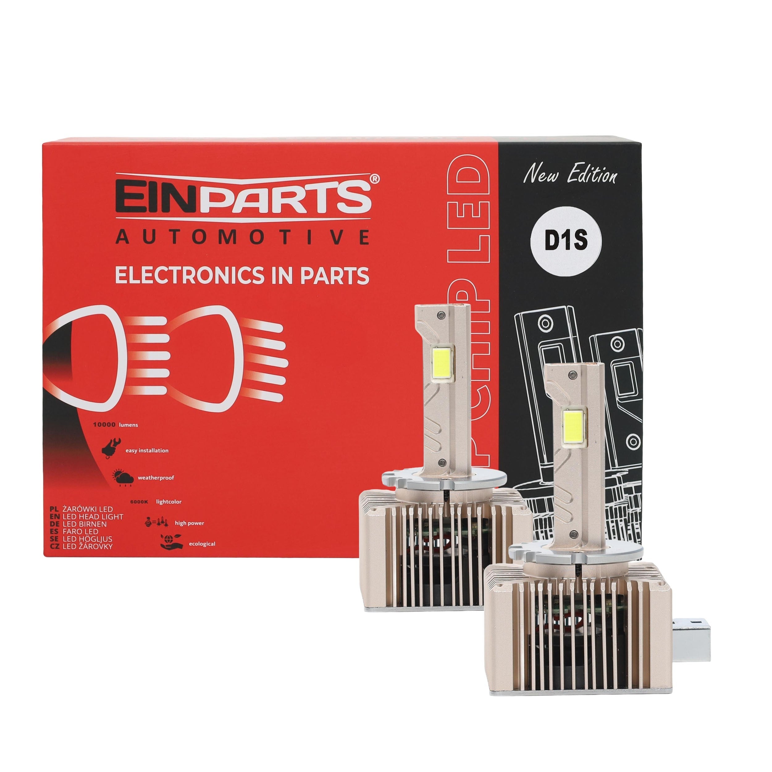 LED-konverteringssats – 6000K – 12V - 24V – 40W – PK32d-3
