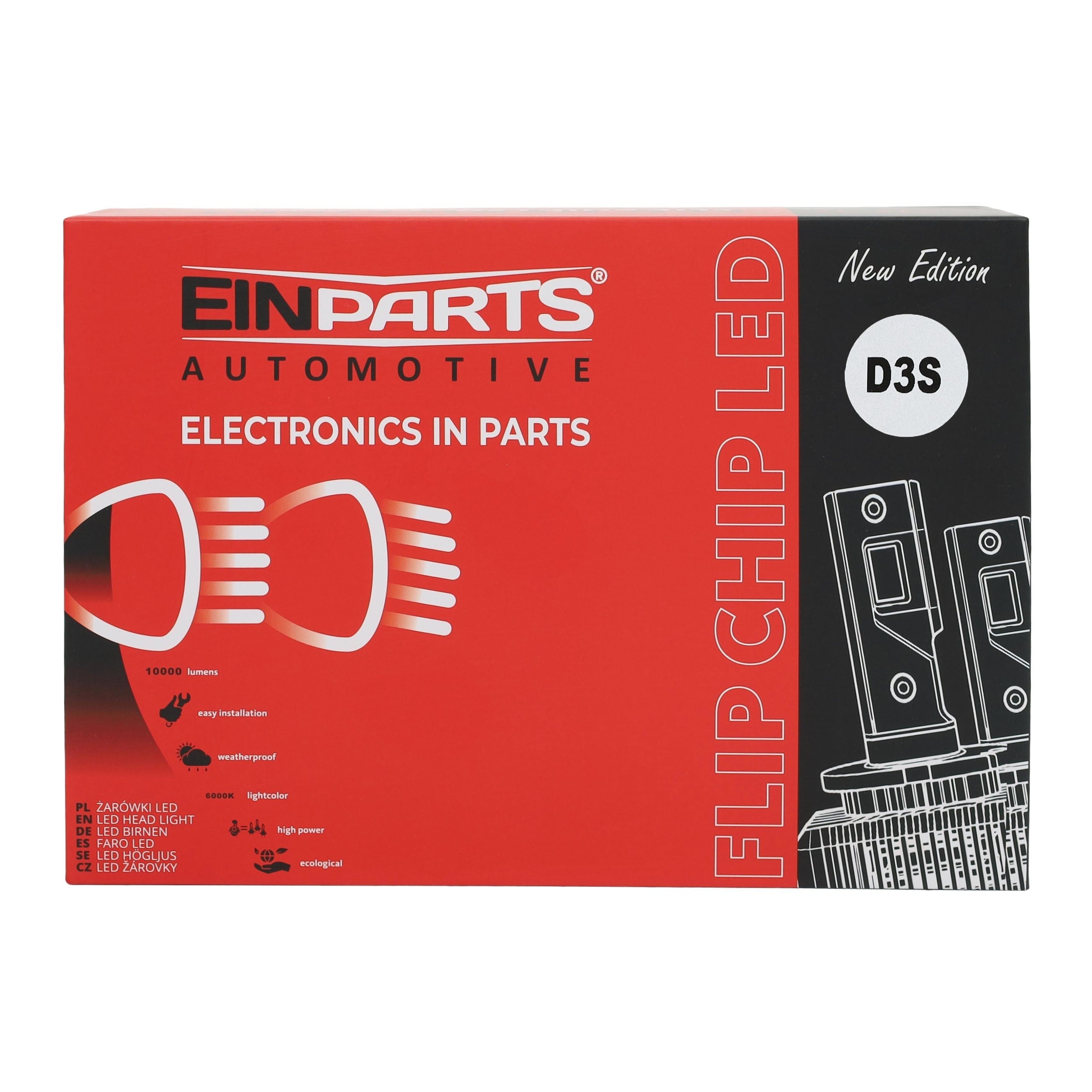 LED-konverteringssats – 6000K – 12V - 24V – 40W – PK32d-3