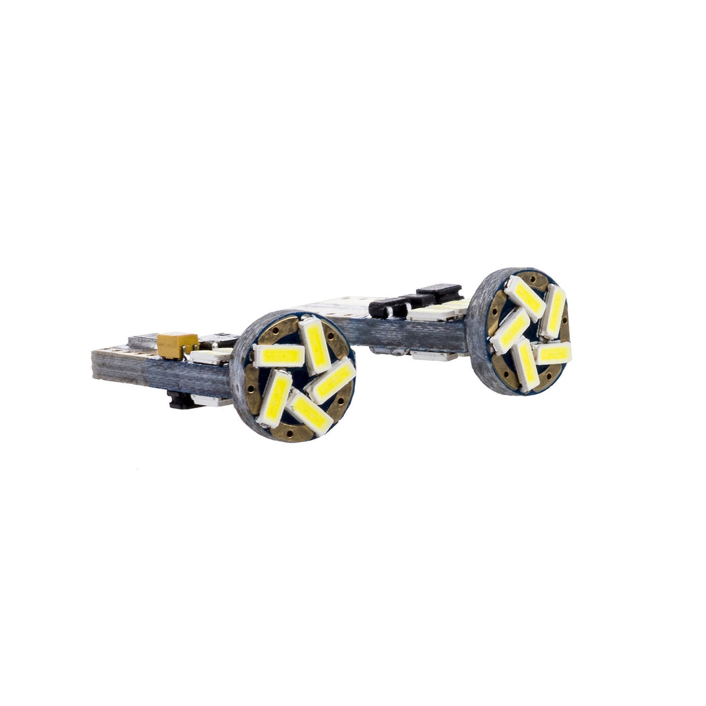 LED-lampa för bil – W5W – W2,1x9,5d – 6000K – 15 LED – SMD 4014 – 2-pack
