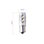 LED-lampa för bil – P21W – BA15S – 6000K – 10 LED – CREE XT-E – 2-pack