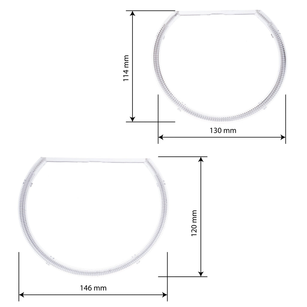 Angel Eyes-belysning BMW 3 E46/3 E46 ( m.fl. – 6000K – 114/ 120 mm