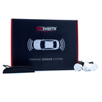 Parkeringssensor med display – Vit – ultraljudssensor – 4 sensorer – 4x 2,5 m