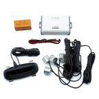 Parkeringssensor med display – Silver – ultraljudssensor – 4 sensorer – 4x 2,5 m