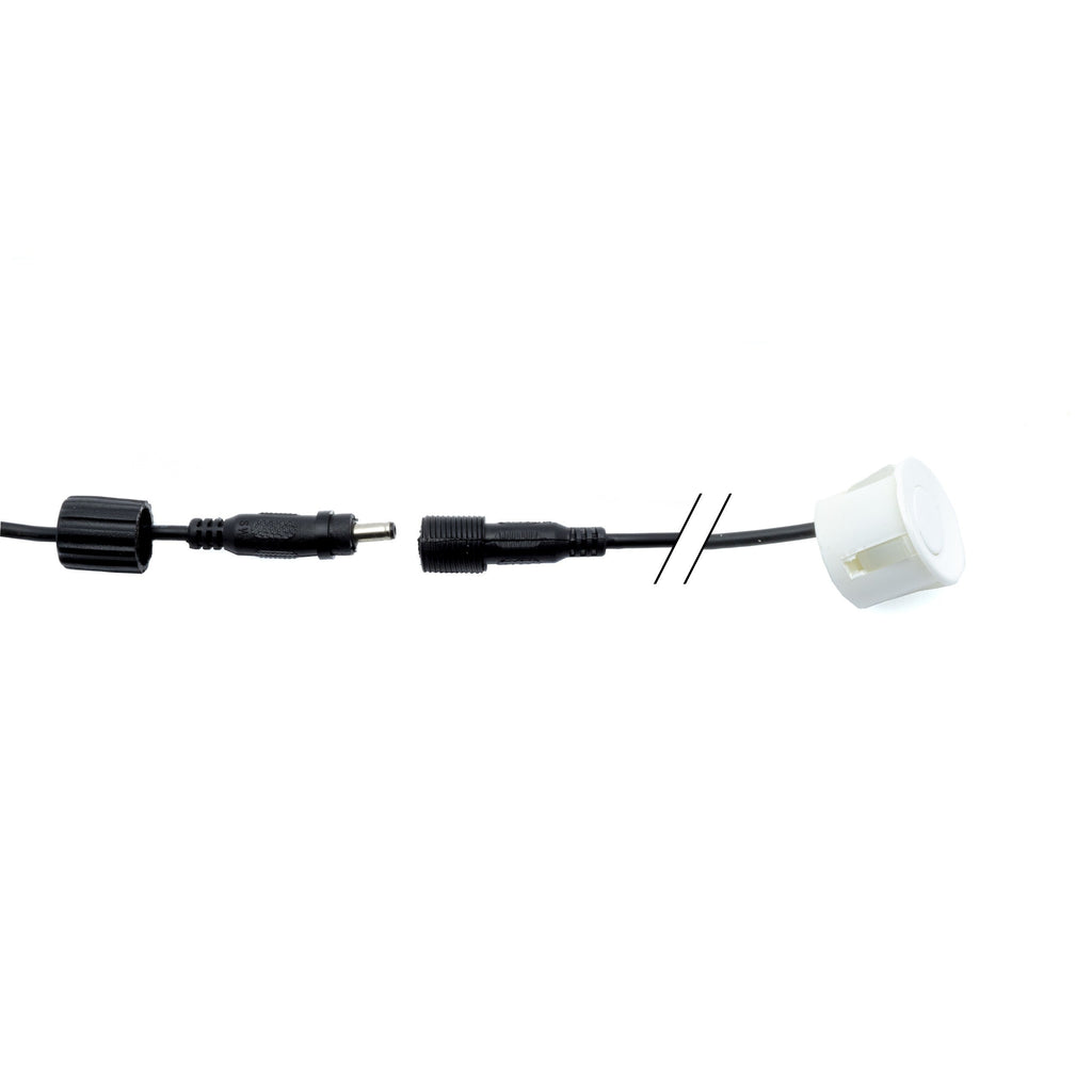 Parkeringssensor med display – Vit – ultraljudssensor – 4 sensorer – 4x 2,5 m
