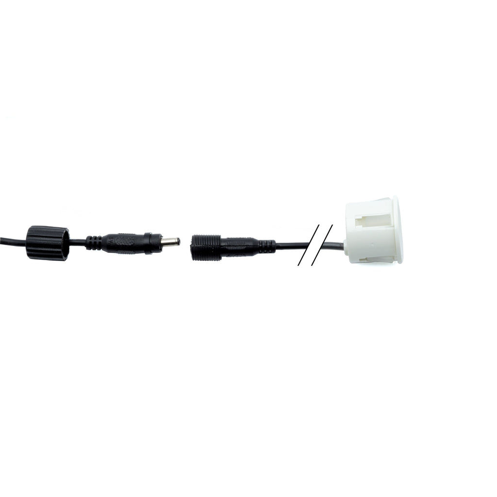 Parkeringssensor med summer – Pärlvit – ultraljudssensor – 4 sensorer – 4x 2,5 m