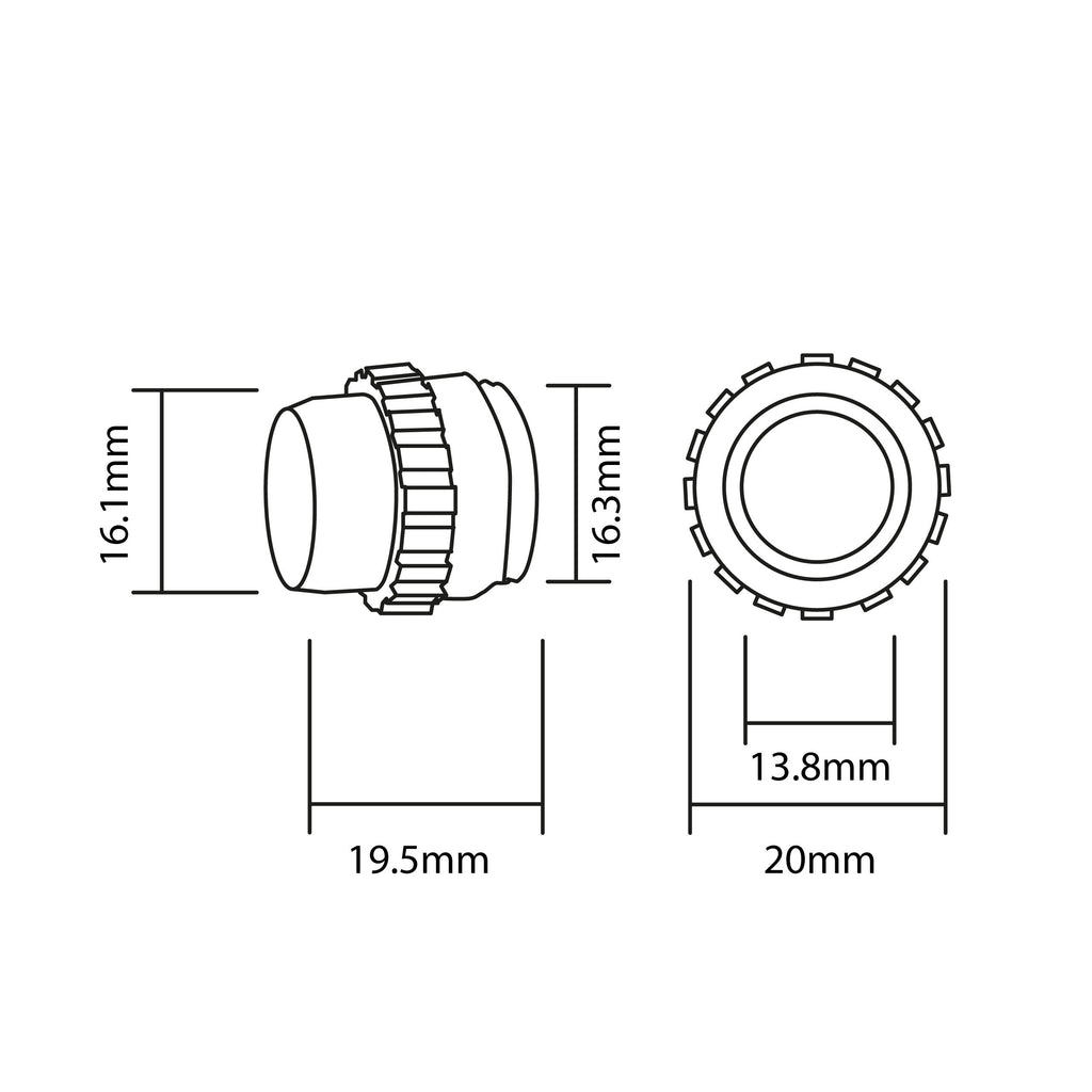 Parkeringssensor med summer – Vit – ultraljudssensor – 4 sensorer – 4x 2,5 m