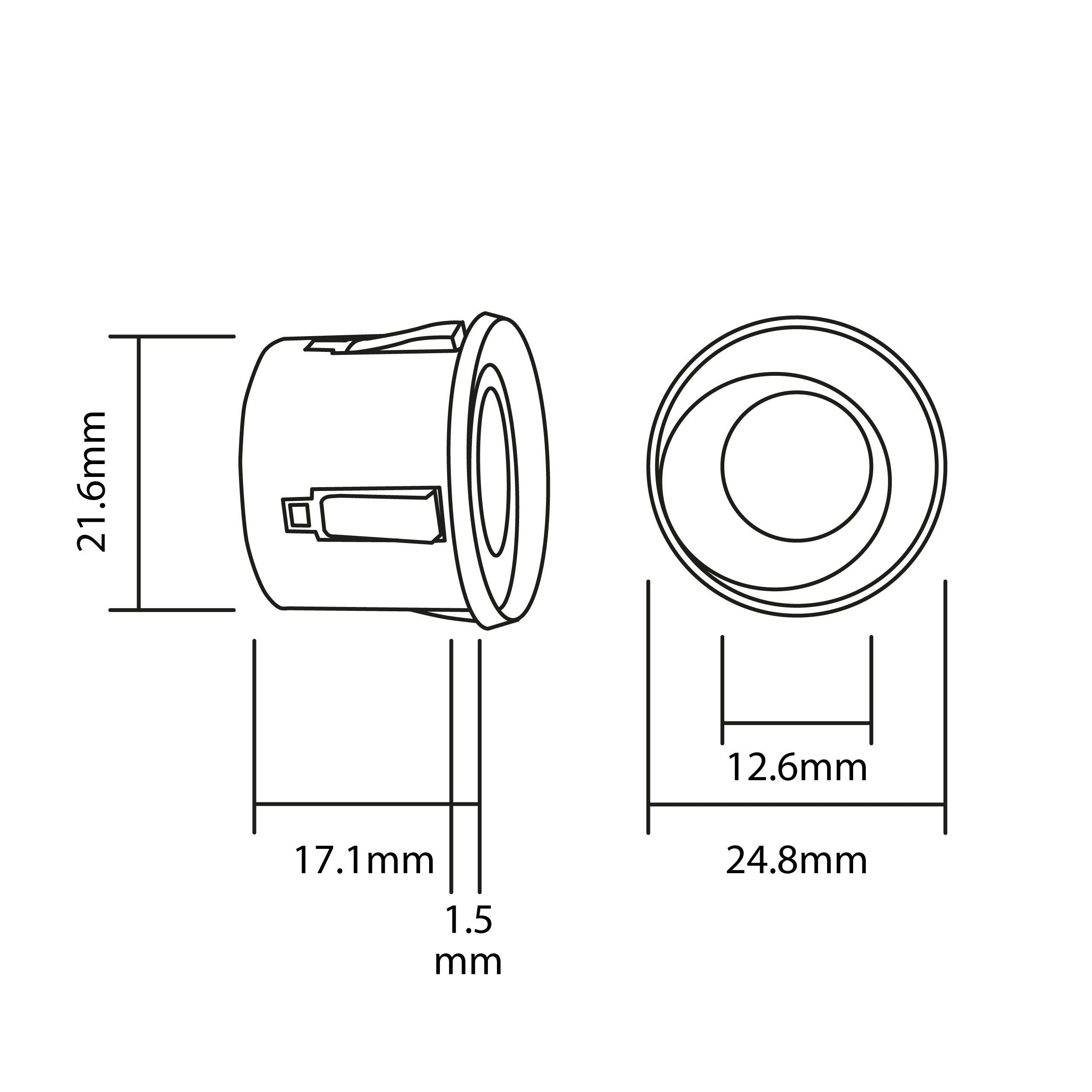 Parkeringssensor med summer – Grafit – ultraljudssensor – 4 sensorer – 4x 2,5 m