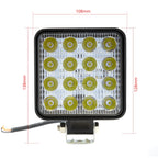 LED-arbetslampa – 48 W – 6000K – 16 LED – 3600 LM – 110 mm