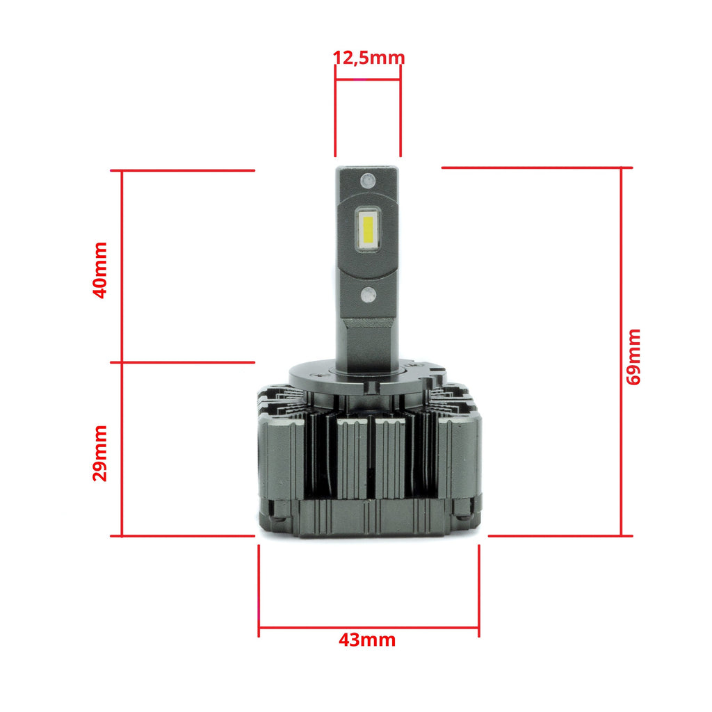 LED-konverteringssats – D1S/ D2S/ D3S/ D4S – 6000K – 9V - 16V – PK32D-2 – 2-pack