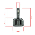 LED-konverteringssats – D1S/ D2S/ D3S/ D4S – 6000K – 9V - 16V – PK32D-2 – 2-pack