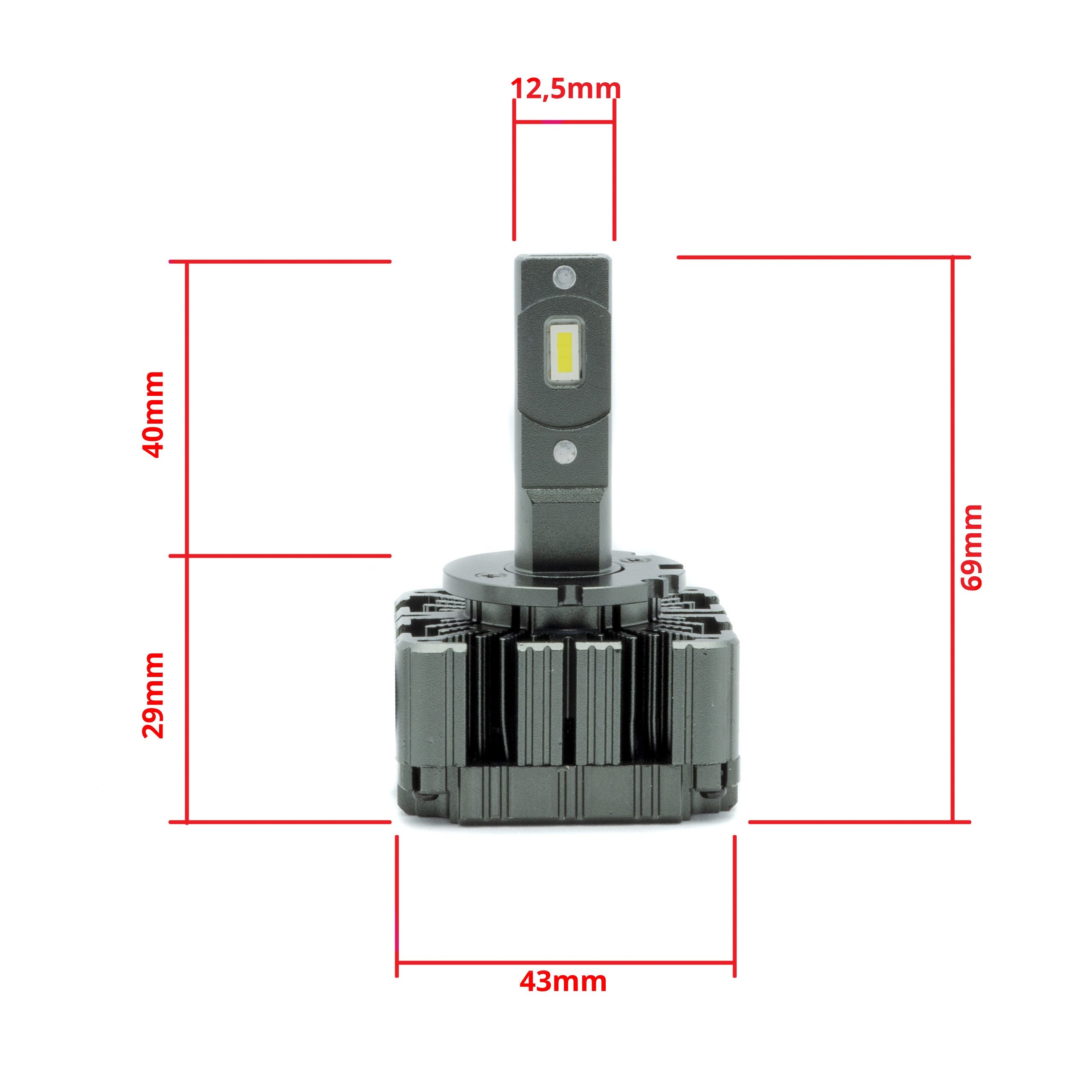 LED-konverteringssats – D1S/ D2S/ D3S/ D4S – 6000K – 9V - 16V – PK32D-2 – 2-pack