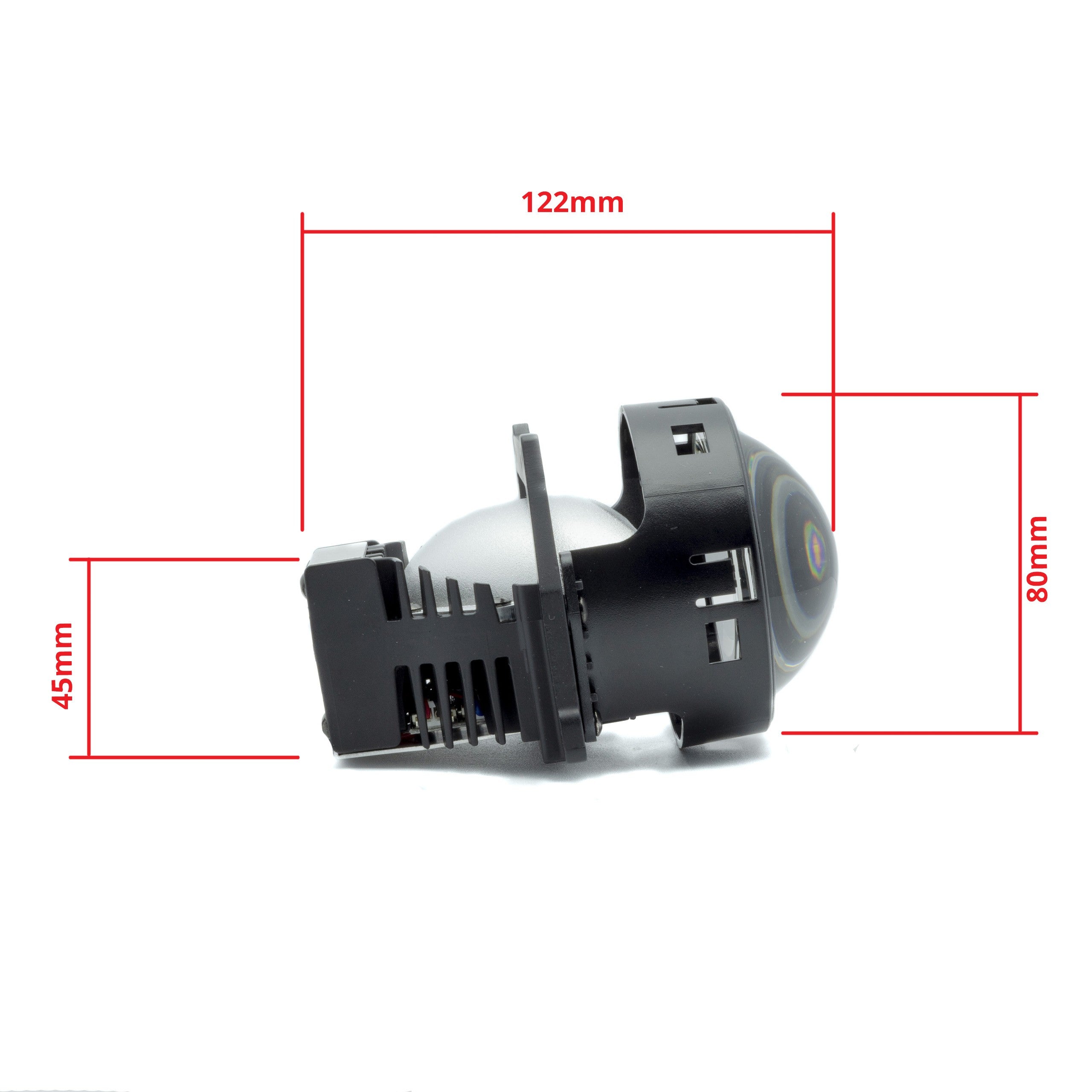 LED-projektorlins för strålkastare Alfa Romeo 146/147 m.fl. – 3" mm/ 122 mm