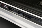 Alimnium universella tröskelskydd embossed inscription "SHADOW LINE" tröskelskydd 4 x 54 cm (2delar) – Svart / Spegelblank svart | AVISA - Carlevel AB - Tröskelskydd