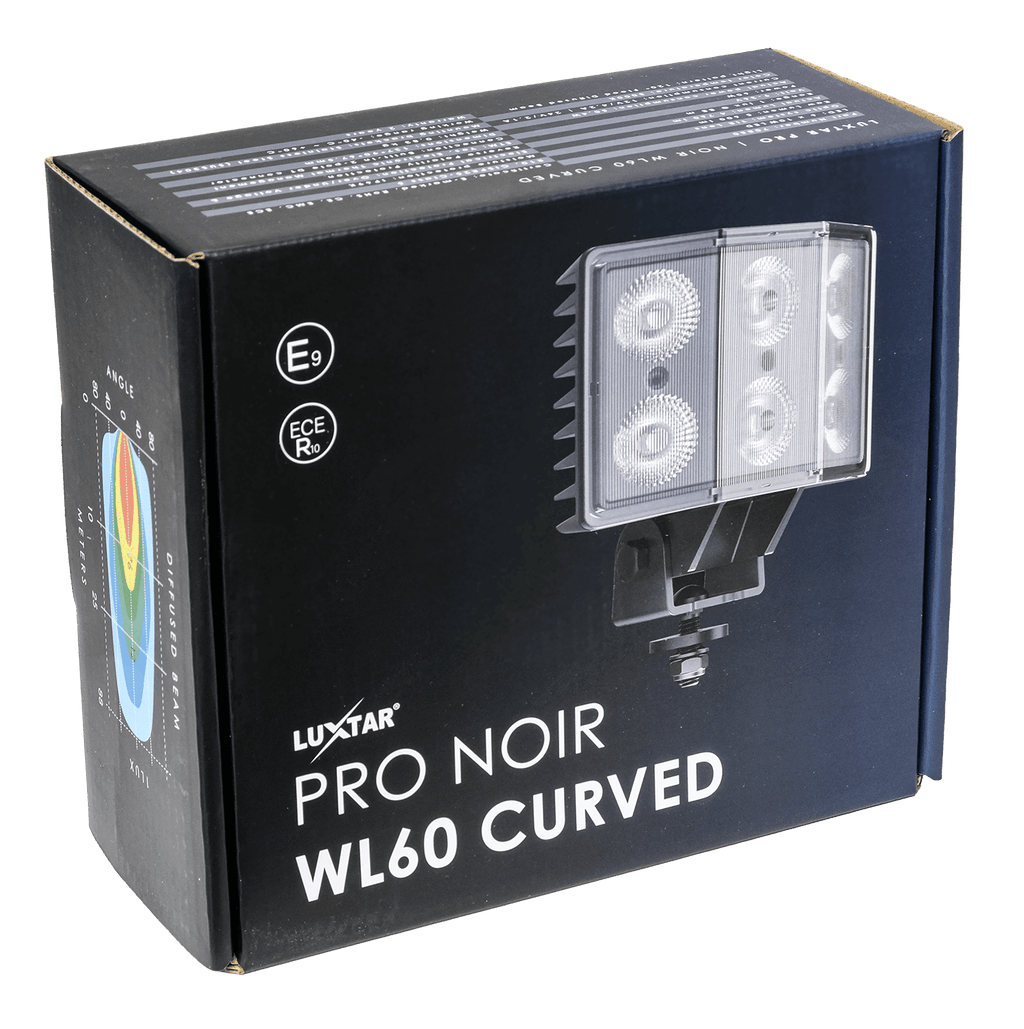 Arbetsljus PRO Noir WL60 Curved – 60W - Carlevel AB - Fordon och delar > Fordonstillbehör
