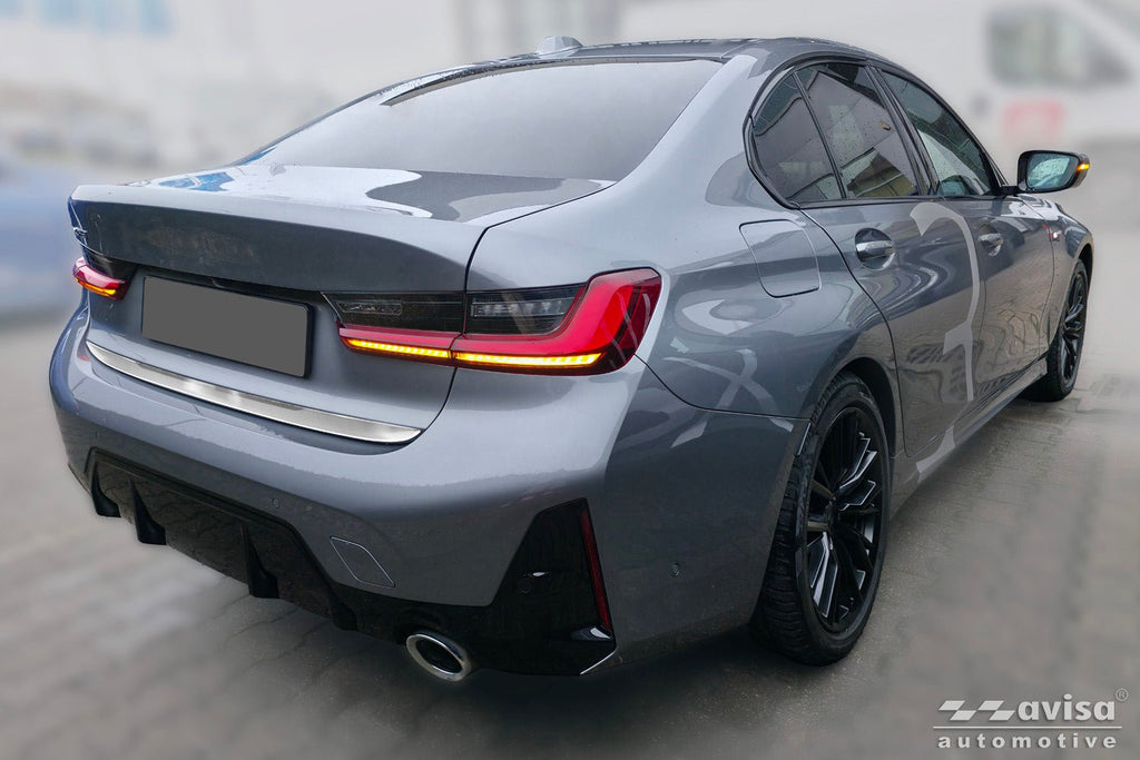 Bakluckelist BMW 3 (Sedan) G20 M-paket 2018–2022 facelift 2022–2024 facelift 2024+/ Seria 3 (Sedan) G80 M Competition… – Silver satin | AVISA - Carlevel AB - Bakluckelist
