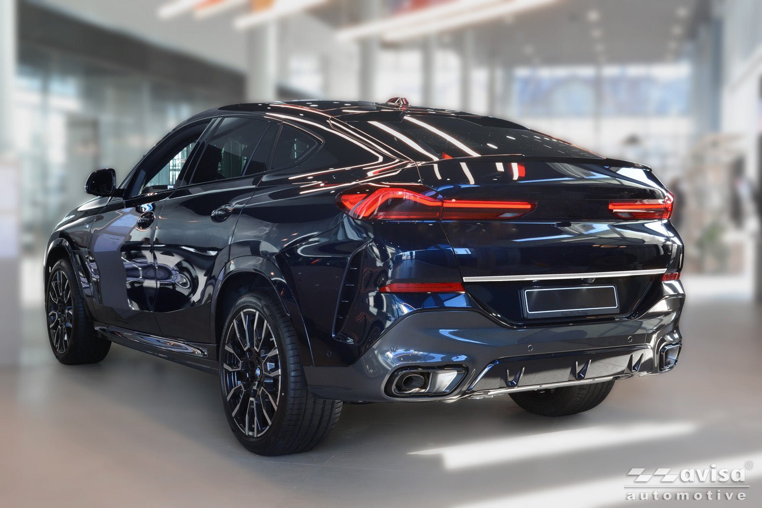 Bakluckelist BMW X6 (G06) 2023+ – Silver satin | AVISA - Carlevel AB - Bakluckelist