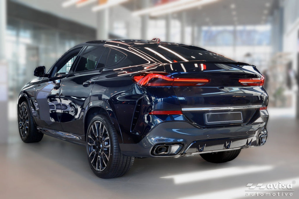 Bakluckelist BMW X6 (G06) 2023+ – Spegelpolerat silver | AVISA - Carlevel AB - Bakluckelist