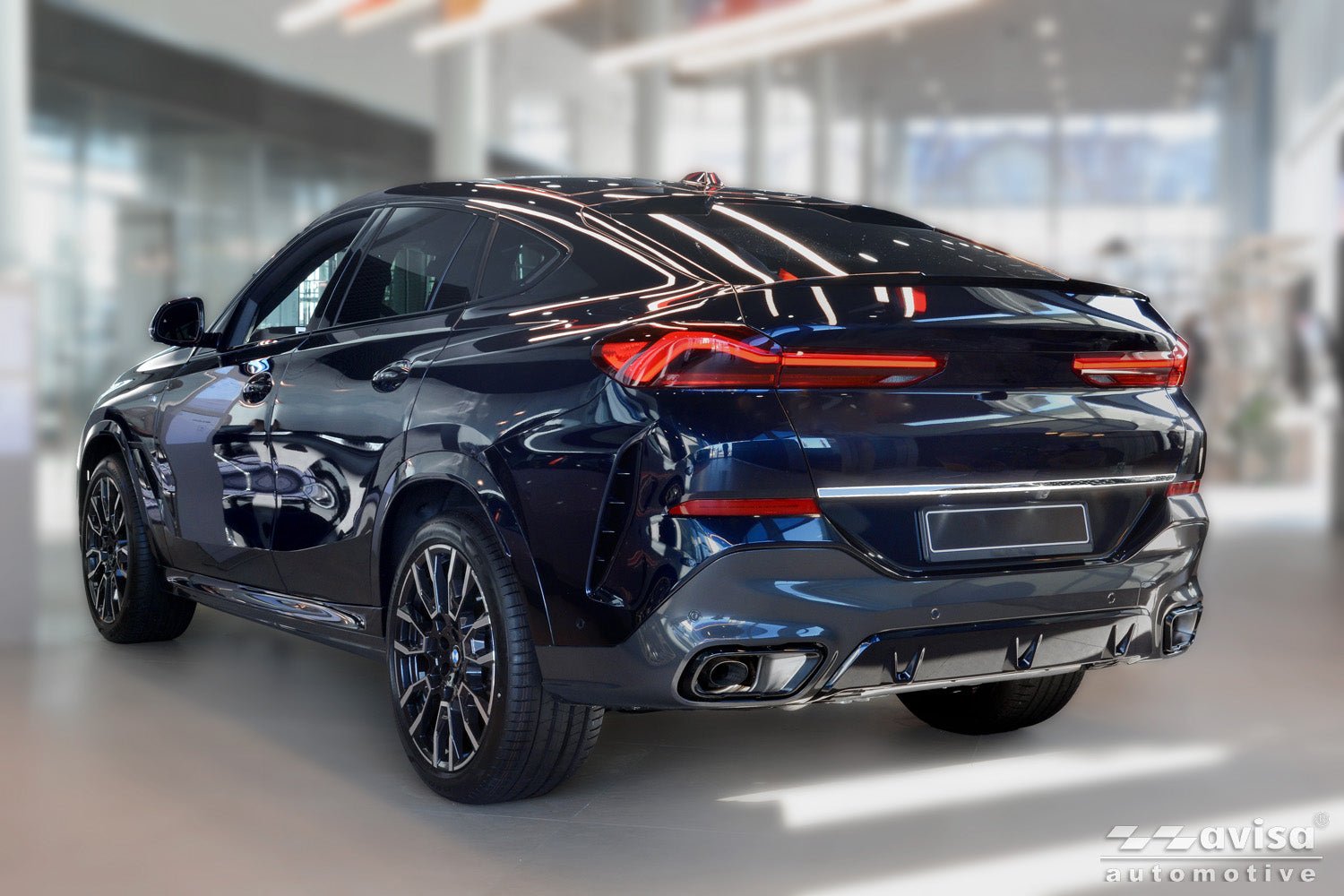 Bakluckelist BMW X6 (G06) 2023+ – Spegelpolerat silver | AVISA - Carlevel AB - Bakluckelist