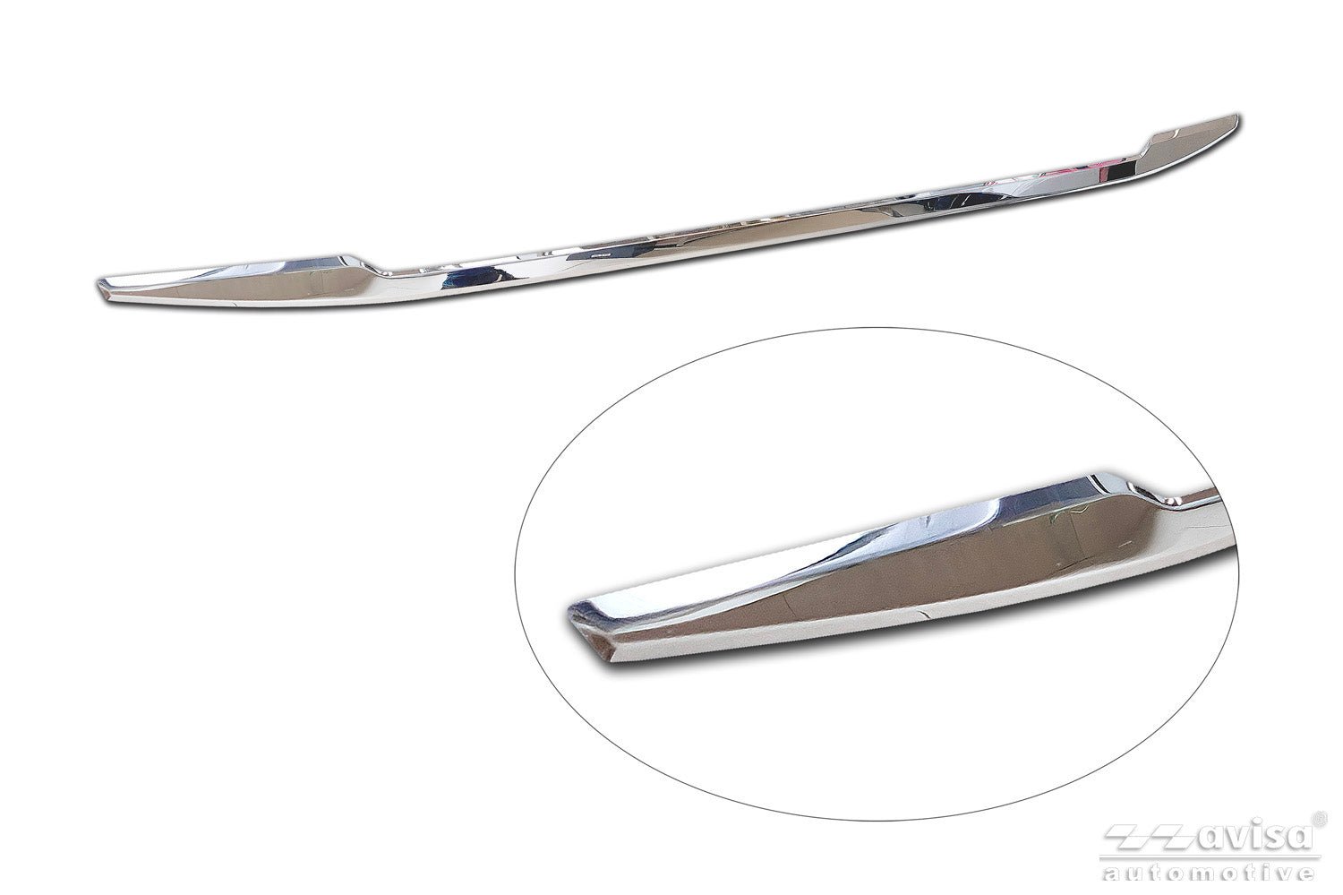 Bakluckelist Bmx X4 II (G02) M-paket facelift 2021+ – Spegelpolerat silver | AVISA - Carlevel AB - Bakluckelist