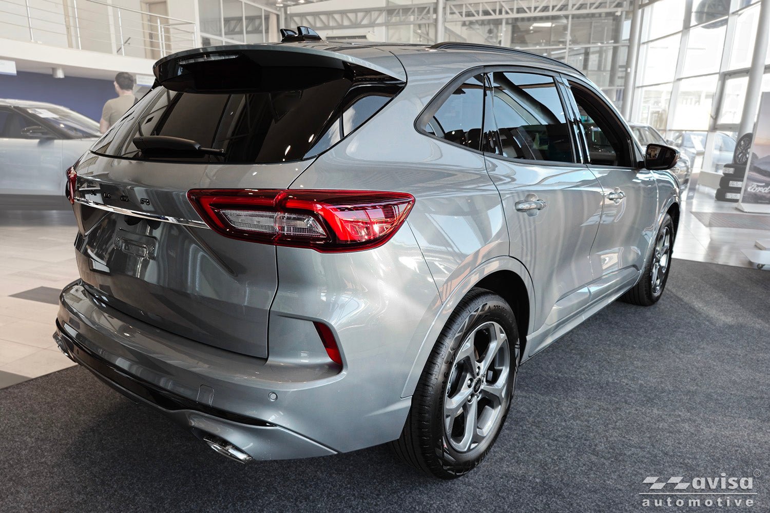 Bakluckelist Ford Kuga III 2019–2024, facelift 2024+ – Spegelpolerat silver | AVISA - Carlevel AB - Bakluckelist