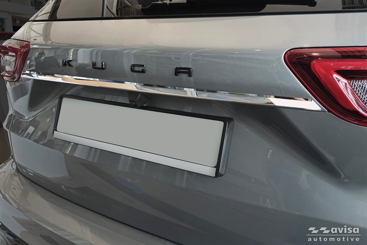 Bakluckelist Ford Kuga III 2019–2024, facelift 2024+ – Spegelpolerat silver | AVISA - Carlevel AB - Bakluckelist