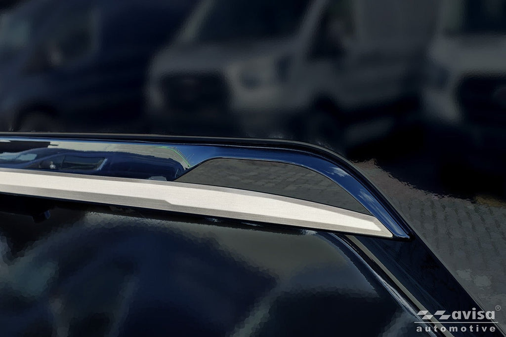Bakluckelist Ford Tourneo Custom II 2023+ – Silver satin (2/36202) | AVISA - Carlevel AB - Bakluckelist