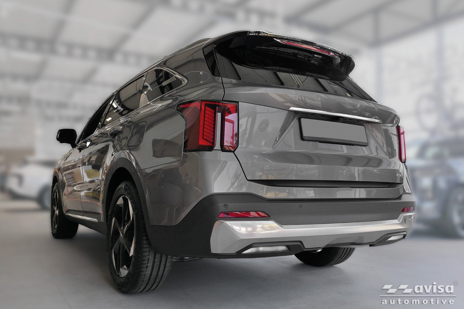 Bakluckelist Kia Sorento IV facelift 2020+ – Silver satin (2/36232) | AVISA - Carlevel AB - Bakluckelist