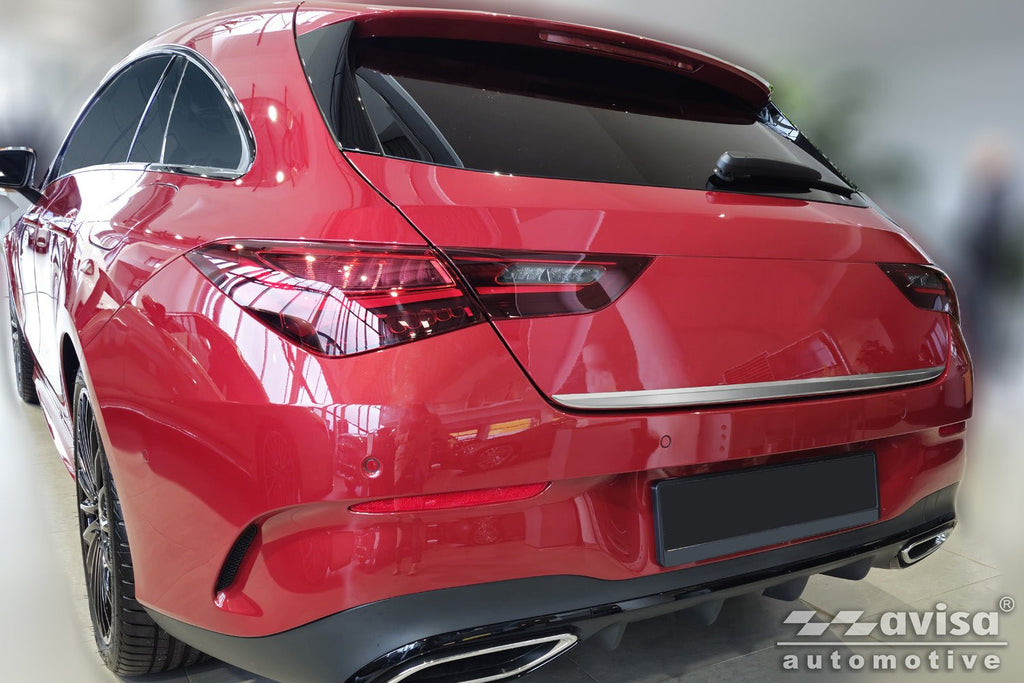 Bakluckelist Mercedes Cla II Shooting Brake (X118) 2019–2025 – Silver satin | AVISA - Carlevel AB - Bakluckelist