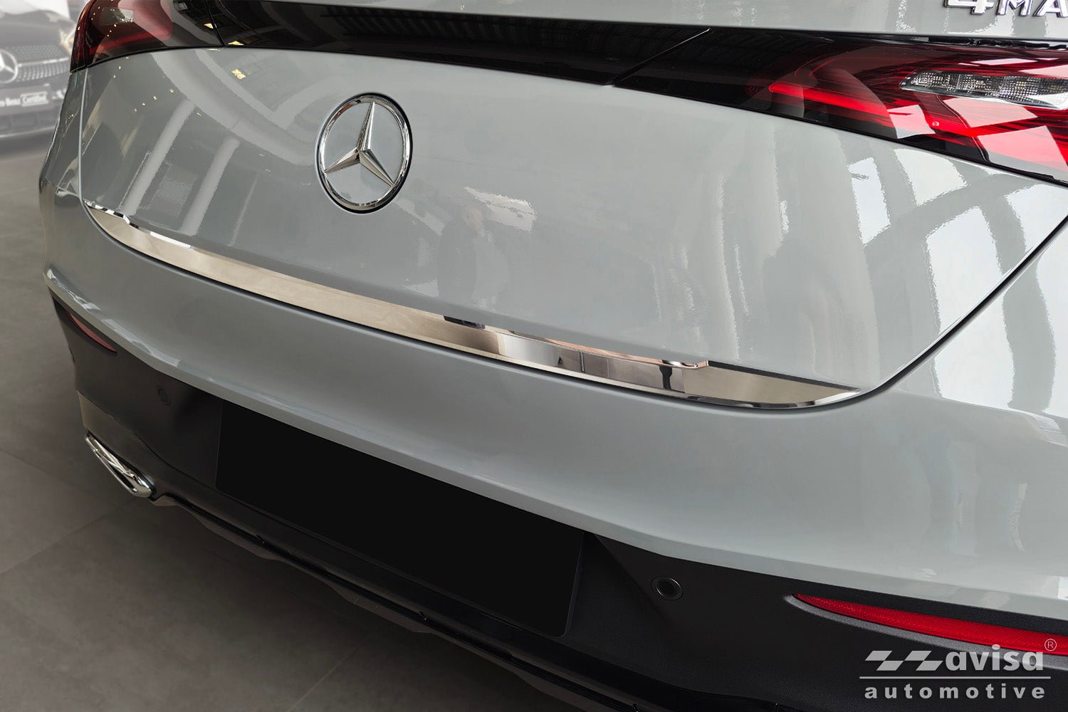Bakluckelist Mercedes Glc II (C254) Coupe 2023+ – Spegelpolerat silver | AVISA - Carlevel AB - Bakluckelist