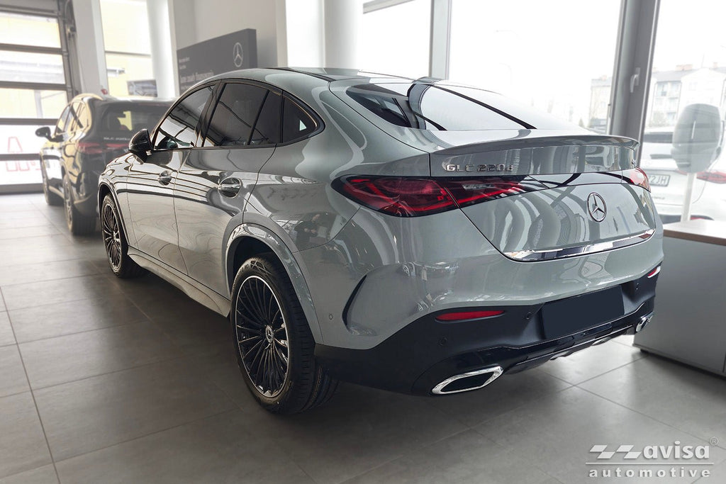 Bakluckelist Mercedes Glc II (C254) Coupe 2023+ – Spegelpolerat silver | AVISA - Carlevel AB - Bakluckelist