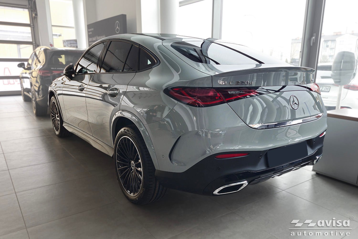 Bakluckelist Mercedes Glc II (C254) Coupe 2023+ – Spegelpolerat silver | AVISA - Carlevel AB - Bakluckelist