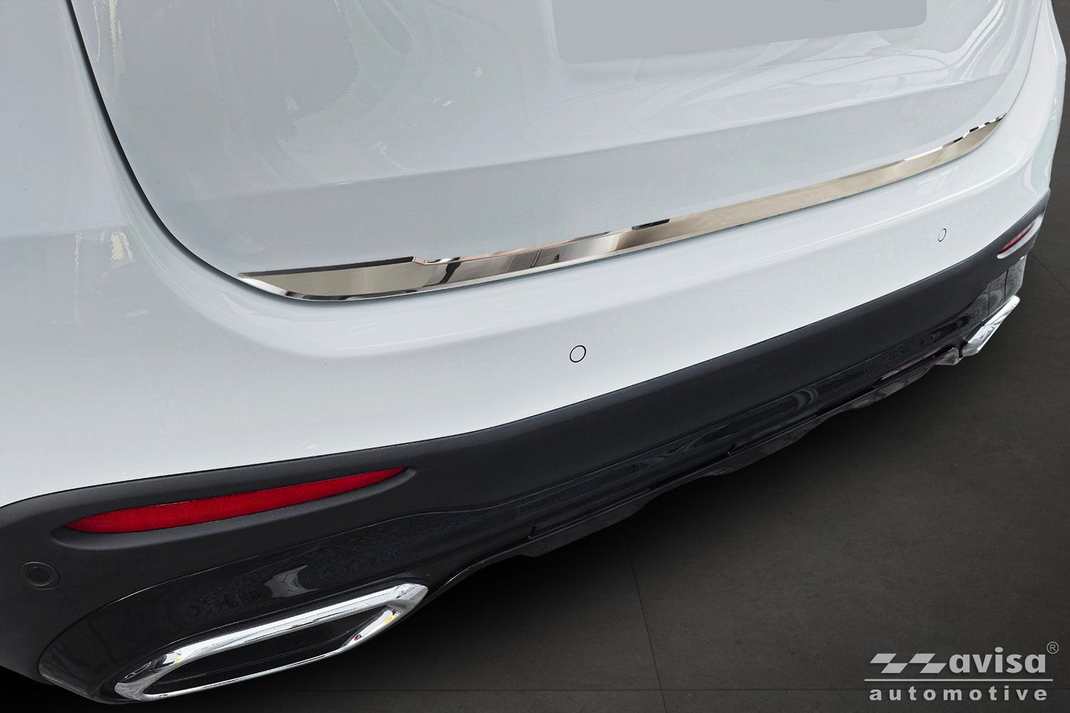 Bakluckelist Mercedes Glc II (X254) 2022+/ AMG – Spegelpolerat silver | AVISA - Carlevel AB - Bakluckelist