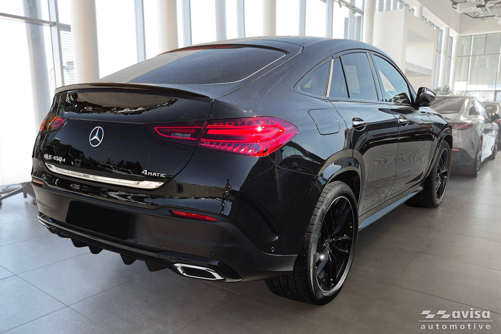 Bakluckelist Mercedes Gle II Coupe C167 2019–2023 facelift 2023+ – Spegelpolerat silver | AVISA - Carlevel AB - Bakluckelist