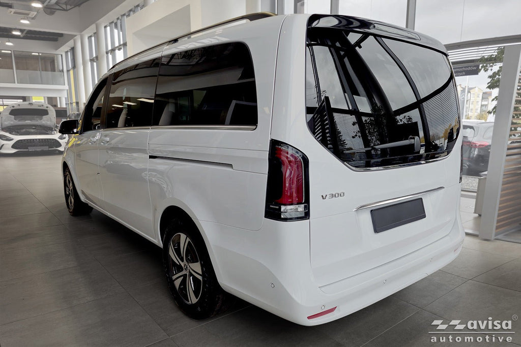 Bakluckelist Mercedes V Class W447/ Vito III/ Marco Polo 2014–2019, facelift 2019–2024, facelift 2024+ – Silver satin | AVISA - Carlevel AB - Bakluckelist
